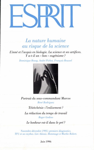 La nature humaine au risque de la science