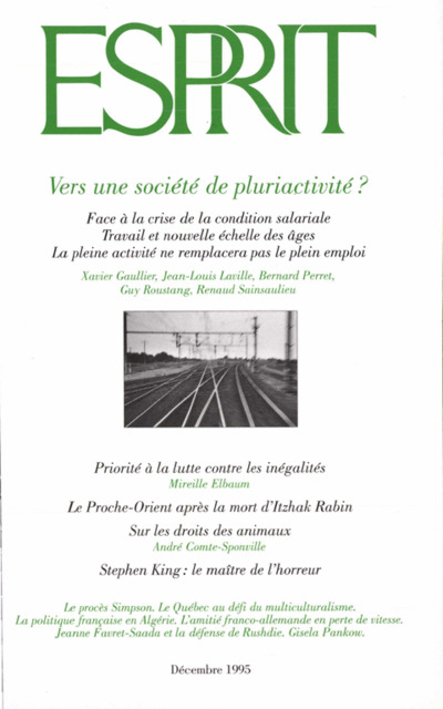 Vers une société de pluriactivité ?