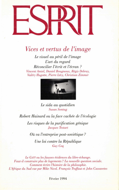 Vices et vertus de l’image