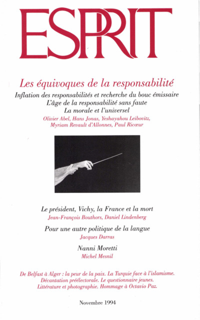 Les équivoques de la responsabilité