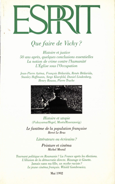 Que faire de Vichy ?