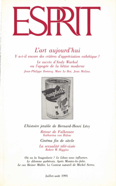 L’Art aujourd’hui