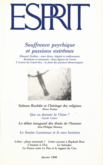 Souffrances psychiques et passions extrêmes