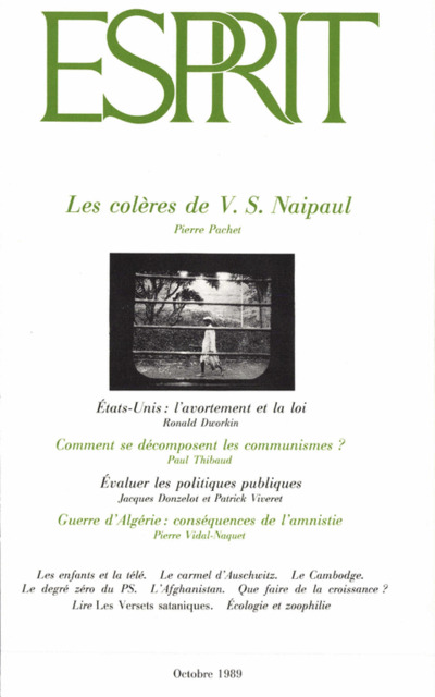 Les colères de V. S. Naipaul