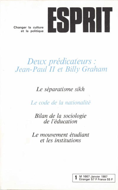 Deux prédicateurs : Jean-Paul II et Billy Graham