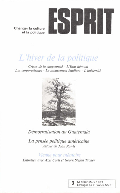 L’hiver de la politique