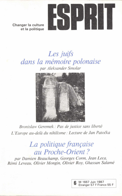 Les juifs dans la mémoire polonaise