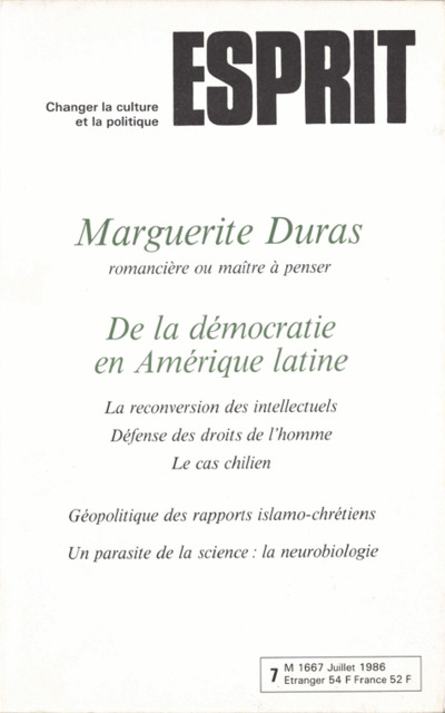 MARGUERITE DURAS, ROMANCIERE OU MAITRE A PENSER ?