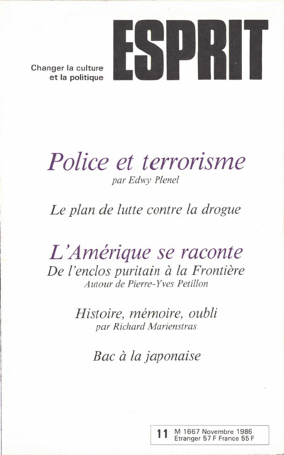 POLICE ET TERRORISME
