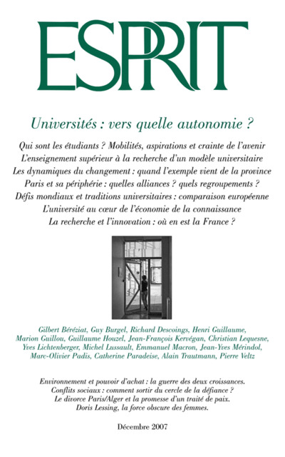 Universités : vers quelle autonomie ?