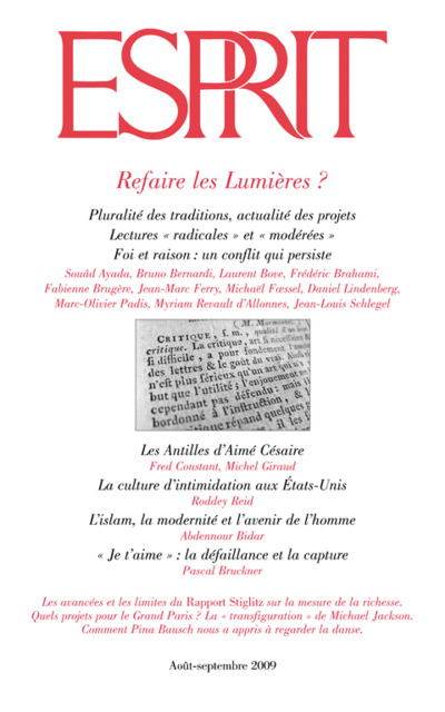 Refaire les Lumières ?