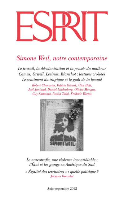 Simone Weil, notre contemporaine