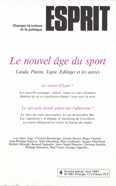 Le nouvel âge du sport