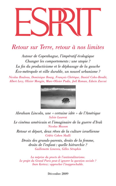 Retour sur Terre, retour à nos limites