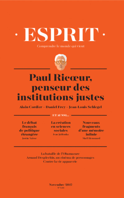 Paul Ricœur, penseur des institutions justes
