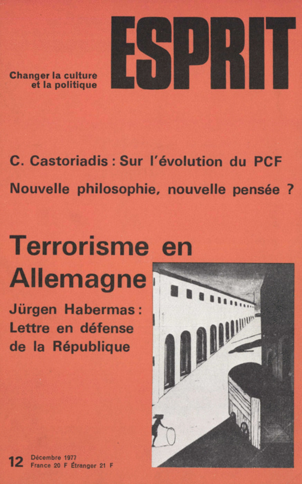 TERRORISME EN ALLEMAGNE