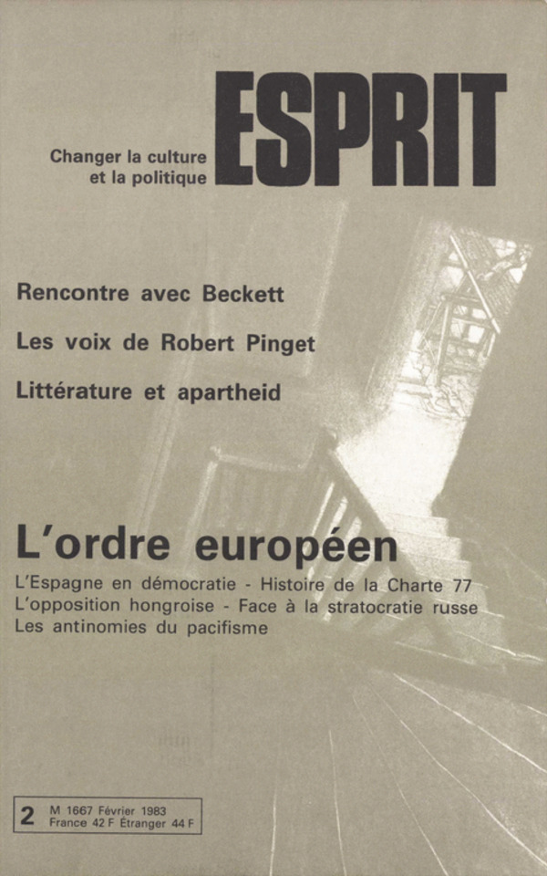 L’ORDRE EUROPEEN