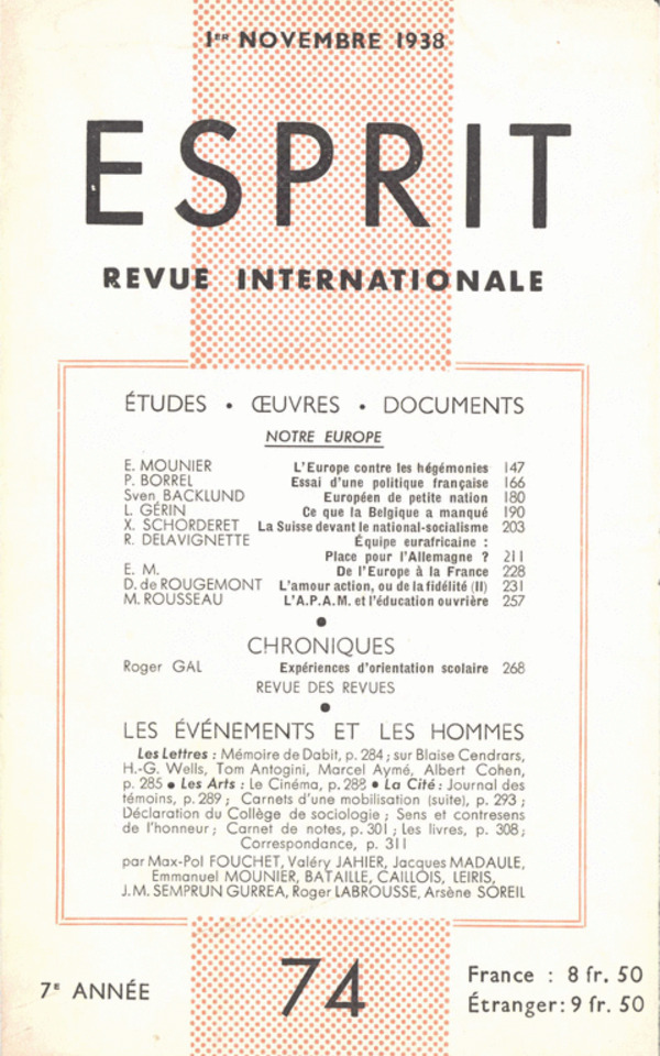novembre 1938
