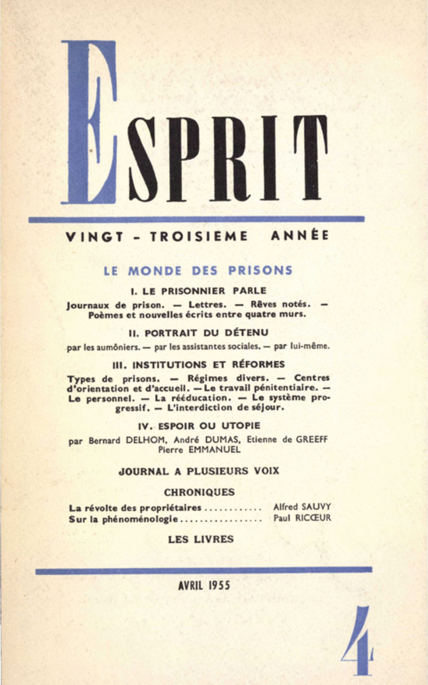 LE MONDE DES PRISONS