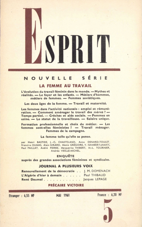 LA FEMME AU TRAVAIL