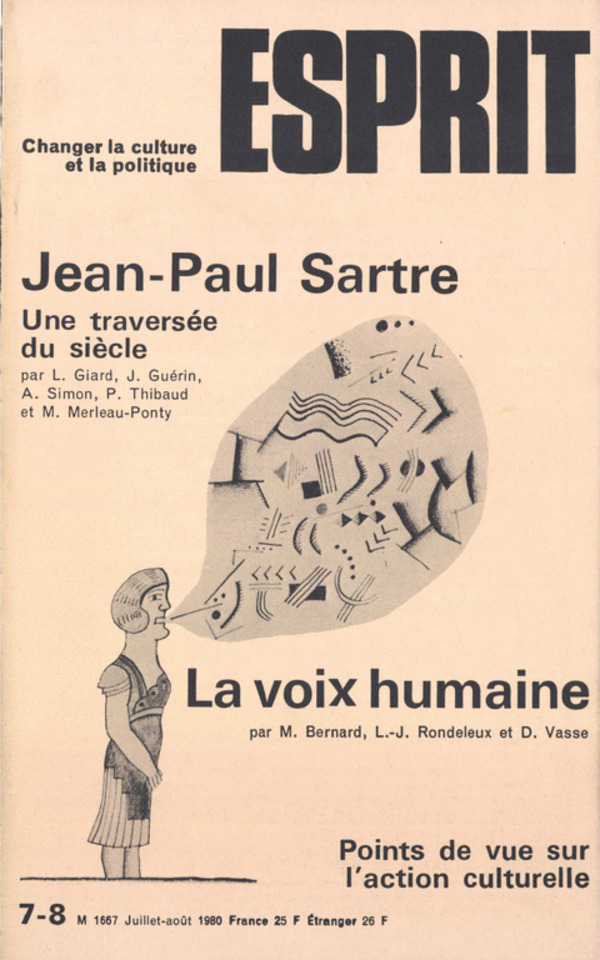 JEAN-PAUL SARTRE, LA VOIX HUMAINE