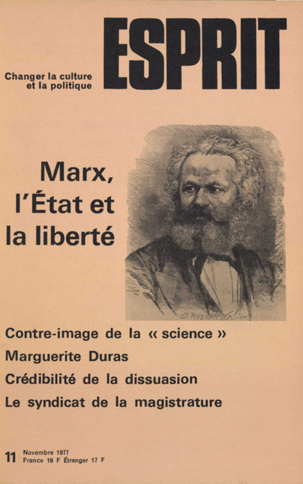 MARX, L’ETAT ET LA LIBERTE