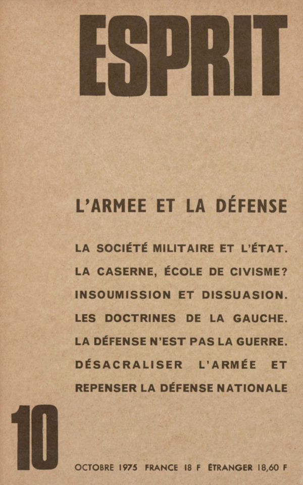 L’ARMEE ET LA DEFENSE