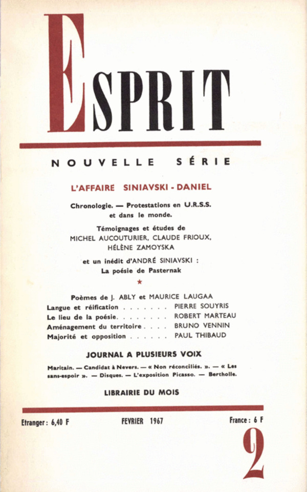 L’AFFAIRE SINIAVSKI - DANIEL