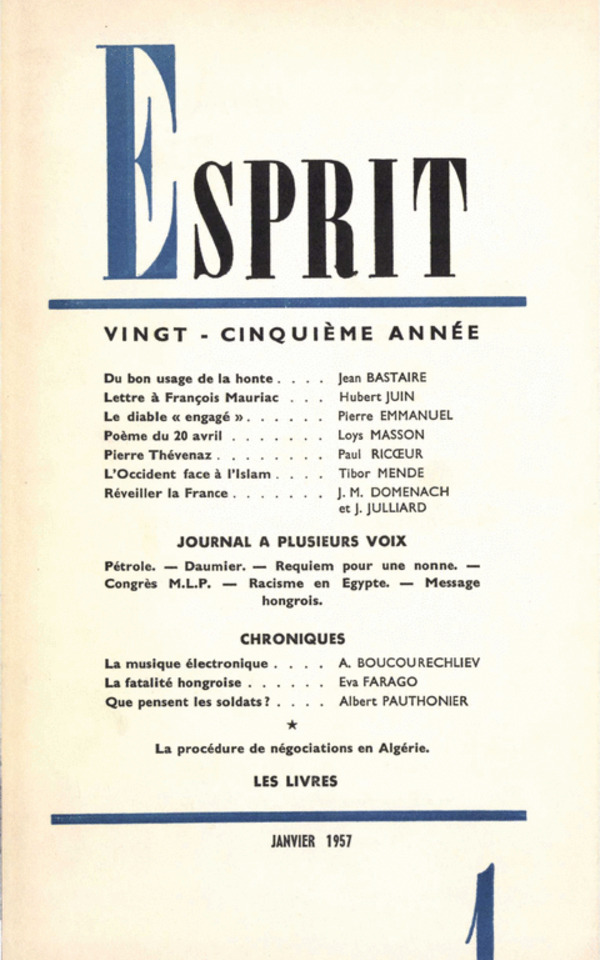 janvier 1957