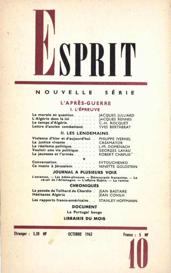 L’APRES-GUERRE