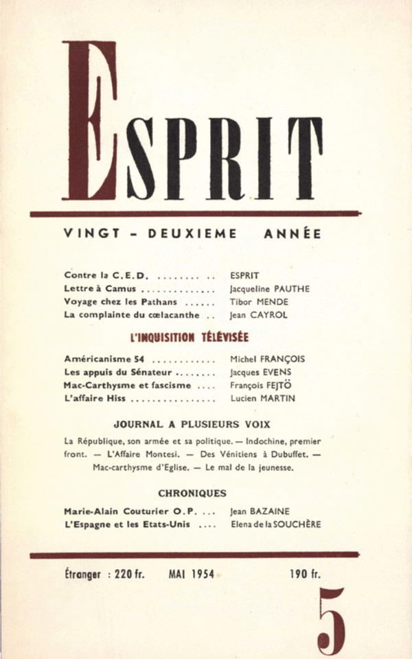 L’INQUISITION TELEVISEE