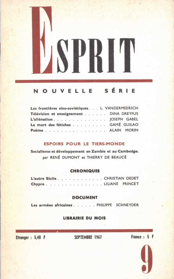 ESPOIRS POUR LE TIERS-MONDE