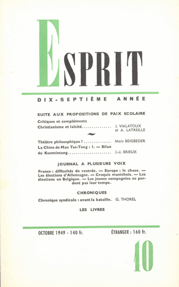 SUITE AUX PROPOSITIONS DE PAIX SCOLAIRE