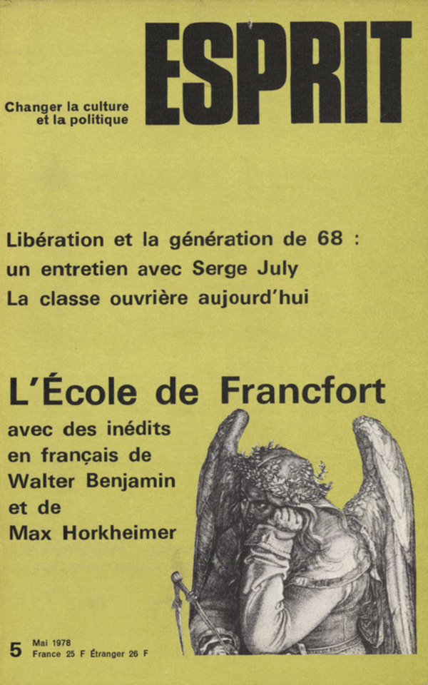 L’ECOLE DE FRANCFORT