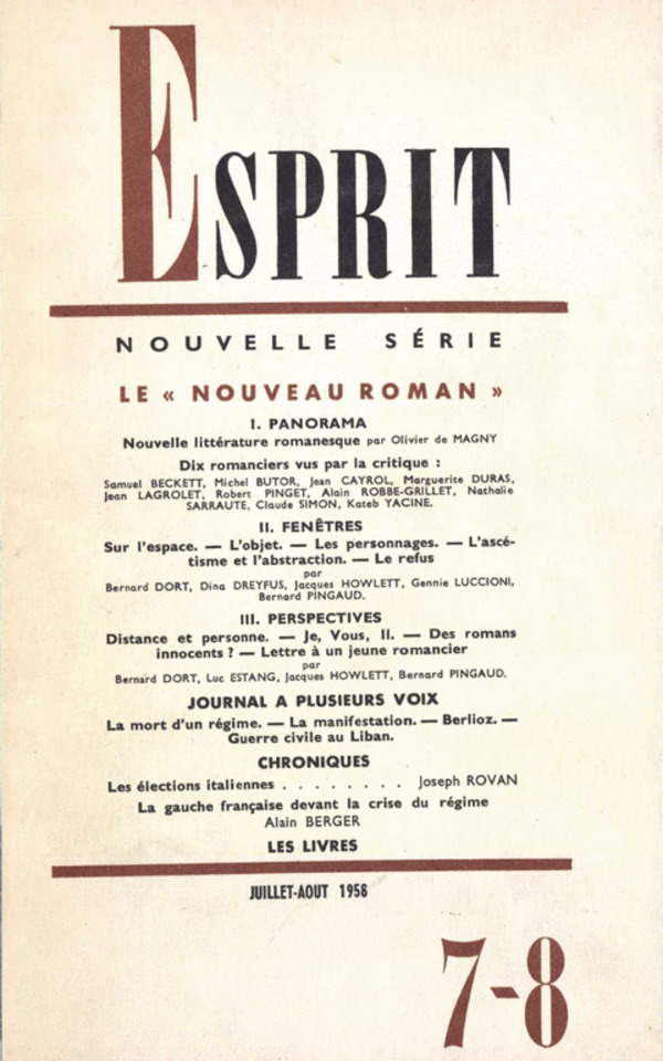 Le « Nouveau Roman »