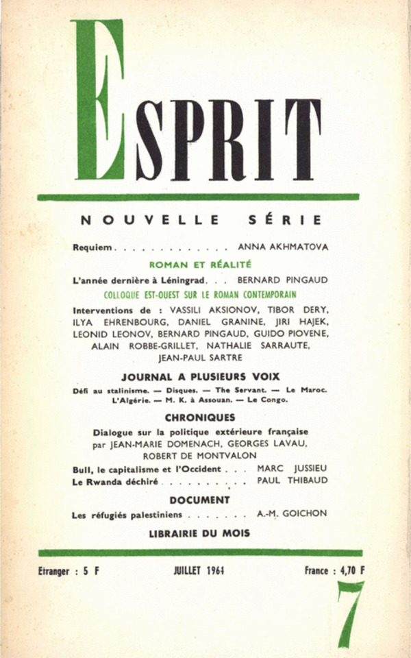 ROMAN ET REALITE