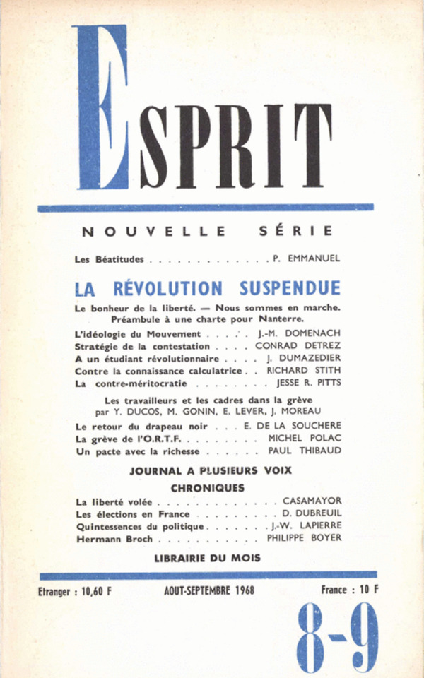 LA REVOLUTION SUSPENDUE