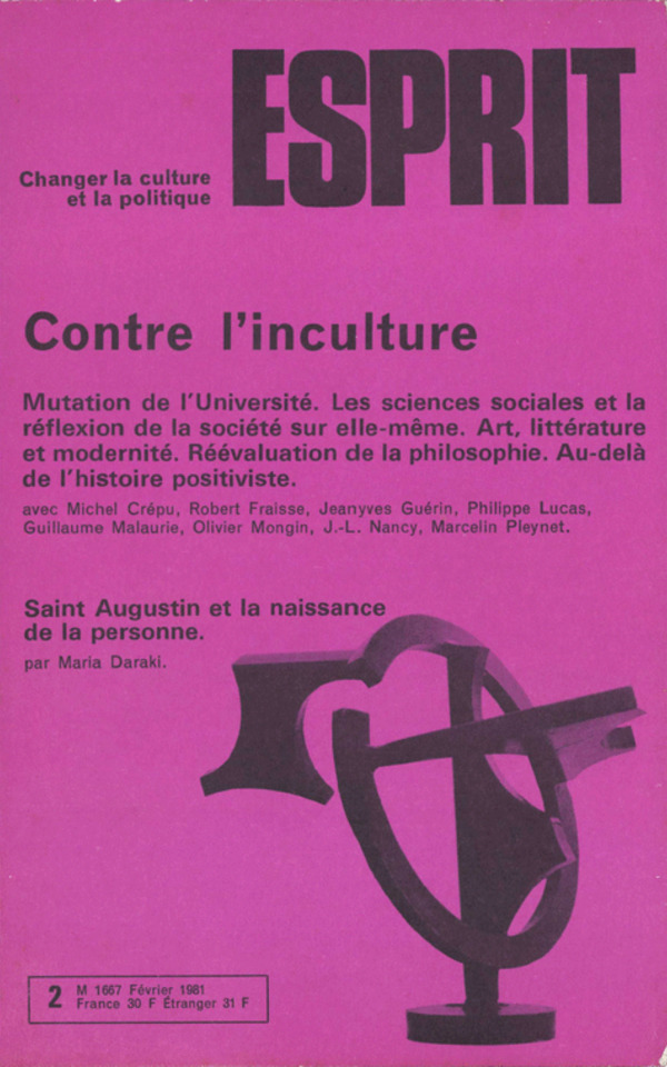 CONTRE L’INCULTURE