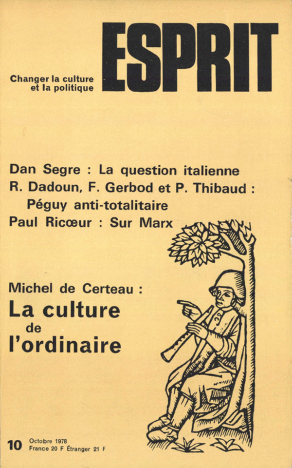 LA CULTURE DE L’ORDINAIRE