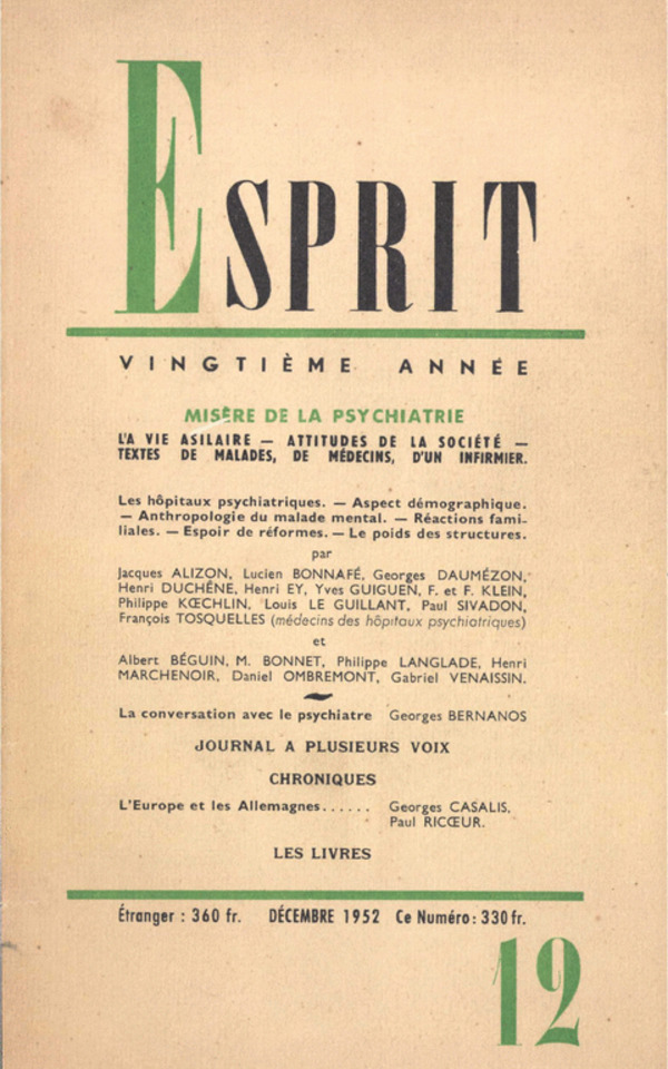 MISERE DE LA PSYCHIATRIE