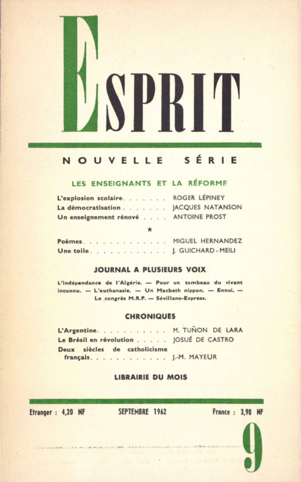 LES ENSEIGNANTS ET LA REFORME