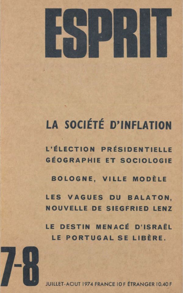 LA SOCIETE D’INFLATION