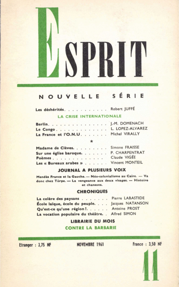 LA CRISE INTERNATIONALE