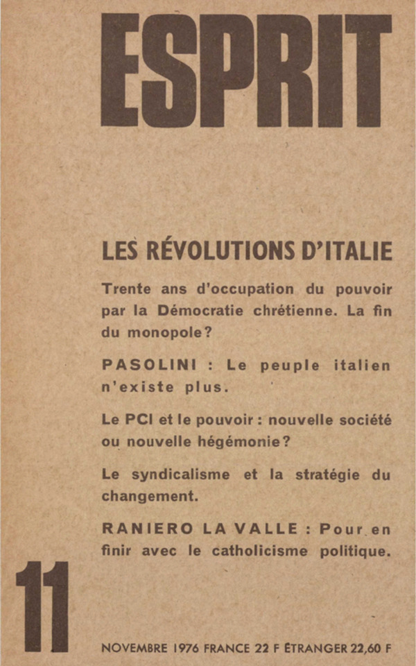LES REVOLUTIONS D’ITALIE