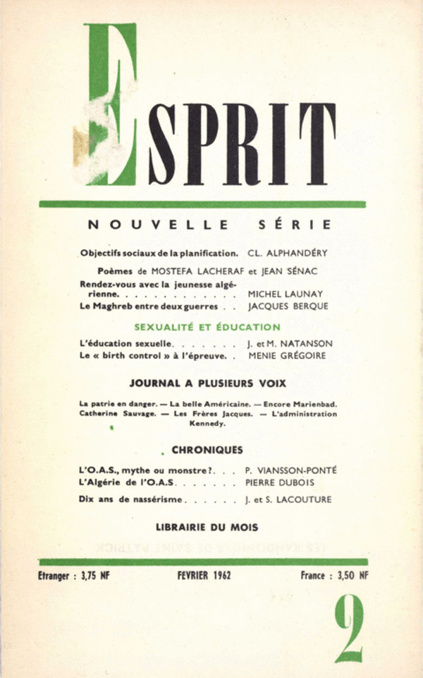 SEXUALITE ET EDUCATION