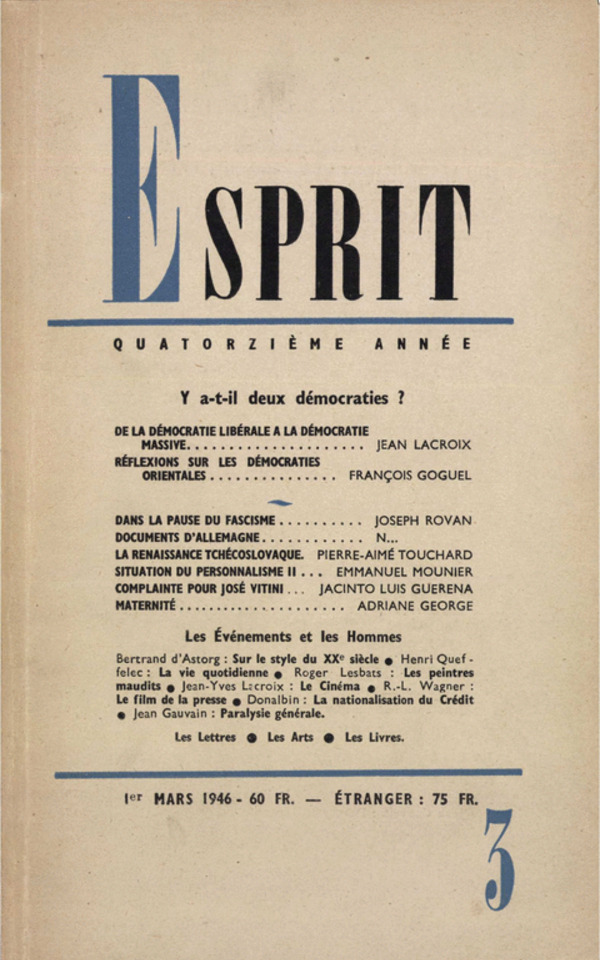 Y A-T-IL DEUX DEMOCRATIES?