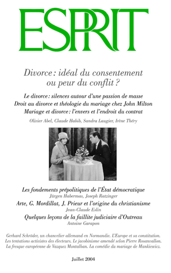 Divorce : idéal du consentement ou peur du conflit ?