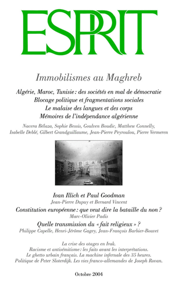 Immobilismes au Maghreb