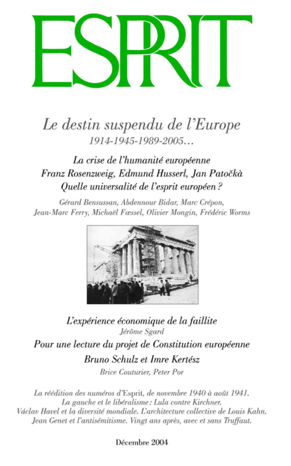 Le destin suspendu de l’Europe