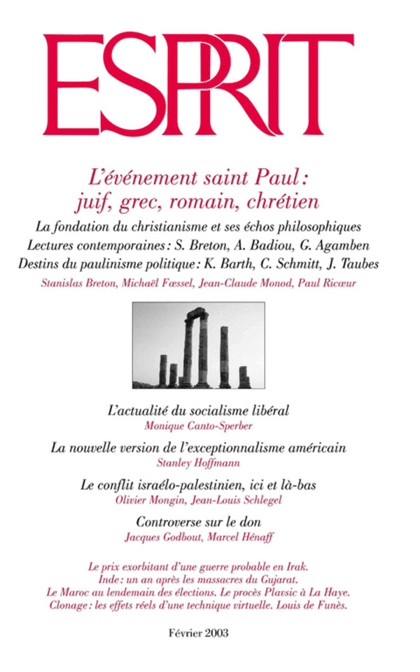 L’événement saint Paul : juif, grec, romain, chrétien